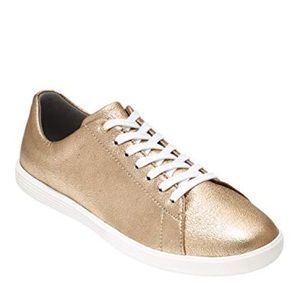 Cole Haan Grand Crosscourt II Gold Sneakers